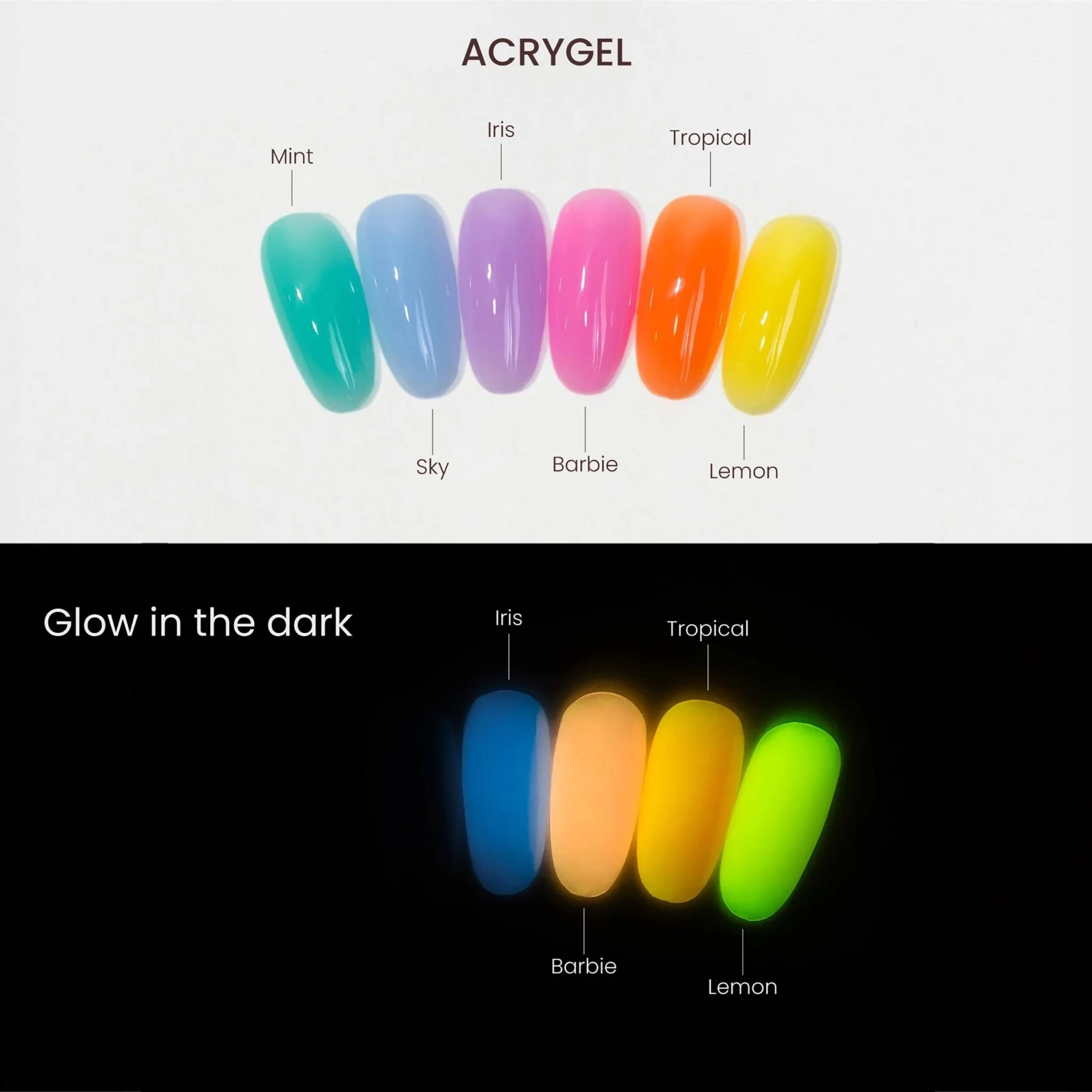 Acrygel Iris - Glow in the Dark 15 gr Outlet - Image 3