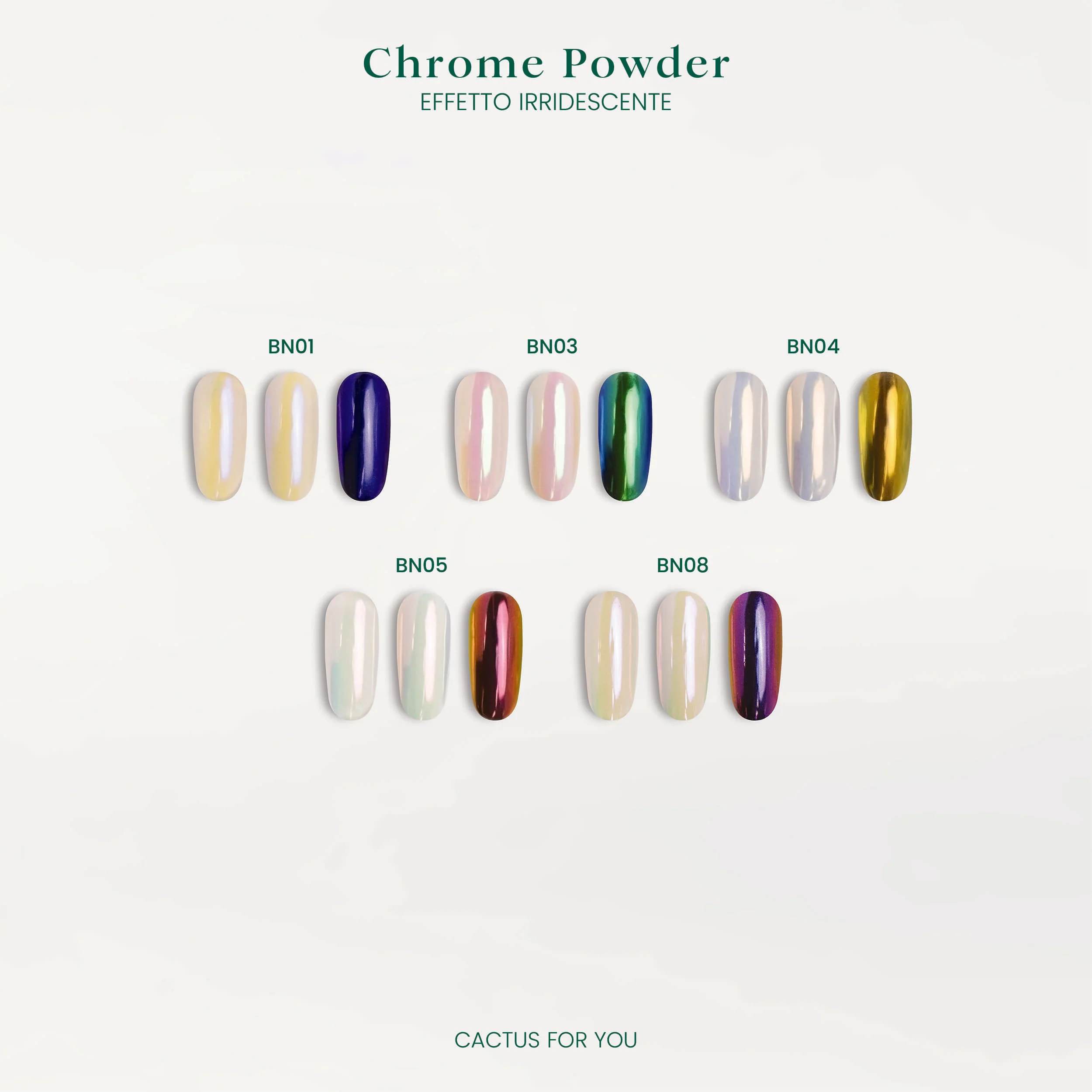Chrome Powder effetto iridescente BN01 - Image 3
