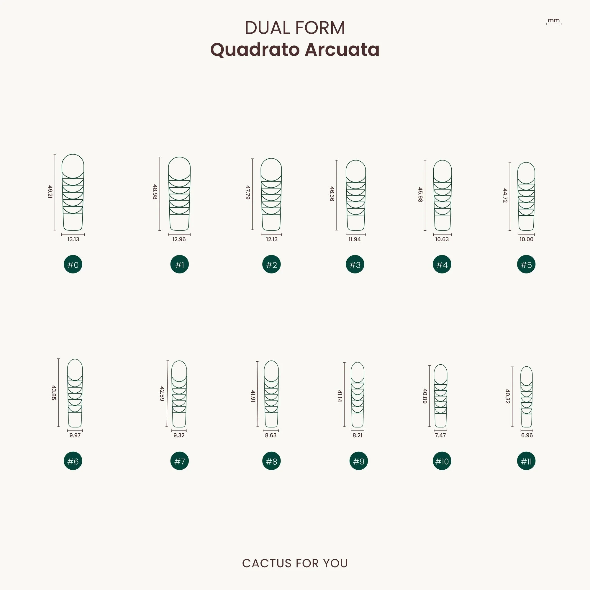 Dual Form Quadrato Arcuato - 120 pcs - Image 6