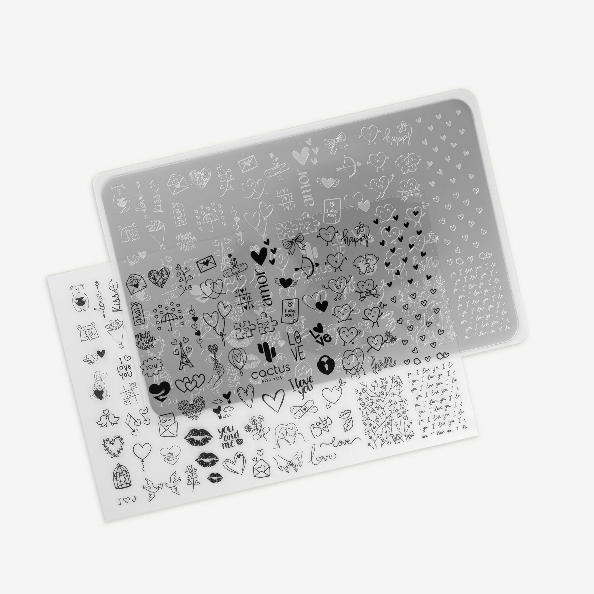 Piastra per Stamping in acciaio Love