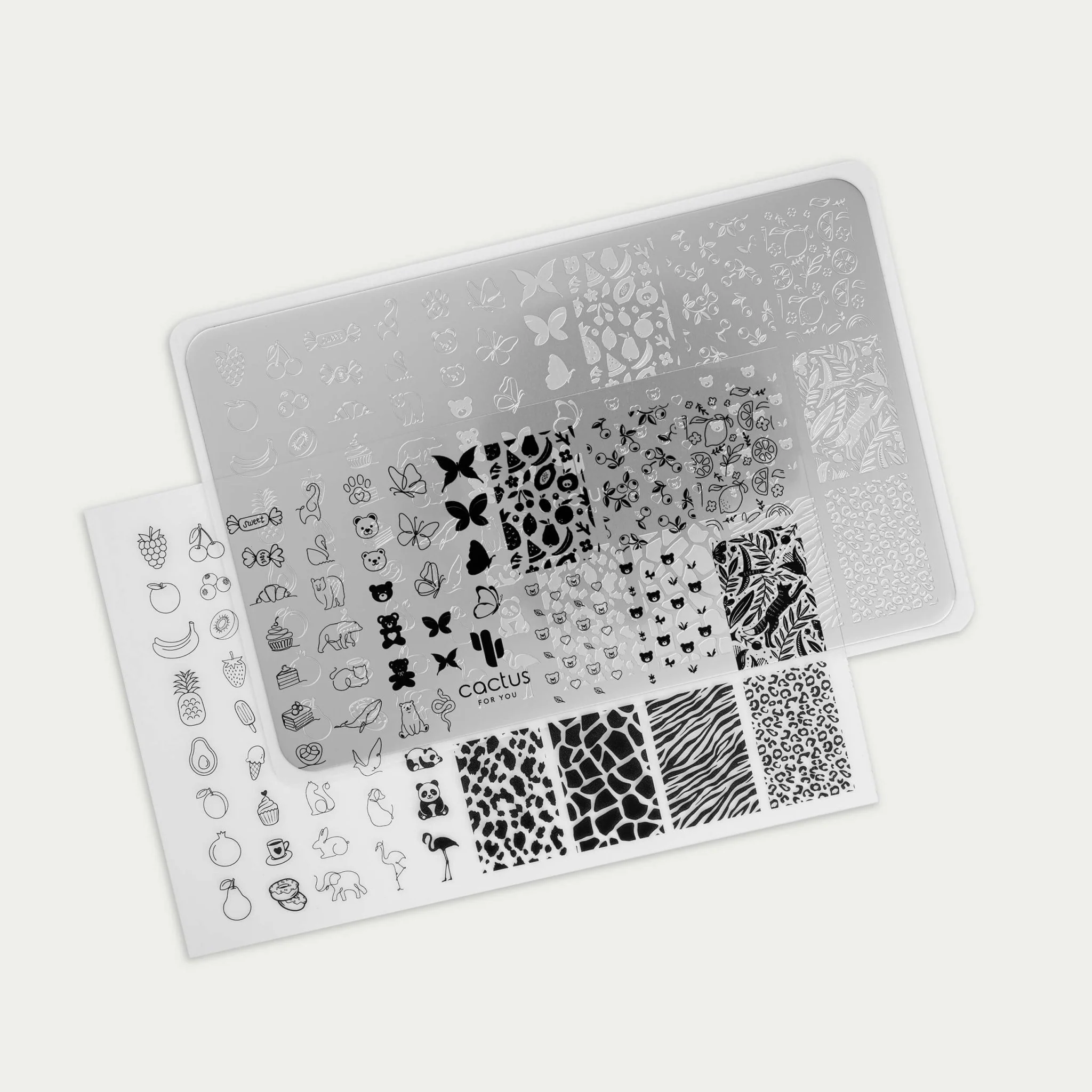 Piastra per Stamping in acciaio Animals & Food